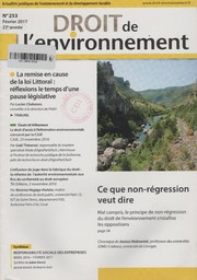 Droit de l'environnement. 253, Jeudi 9 Février 2017 | 