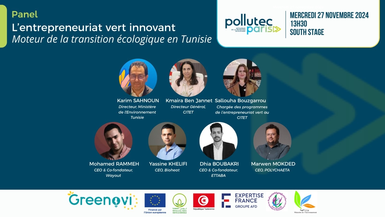 Panel « l’entreprenariat vert innovant : moteur de la transition écologique » | 